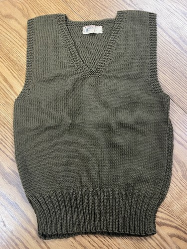 Gilet maglione maglia verde