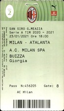 Biglietto stadio Milan