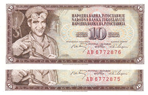 Jugoslavia lotto 2 - jugoslavia, banconote