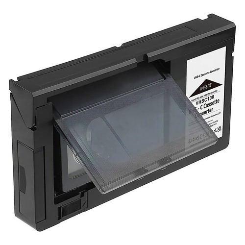 Adattatore cassetta vhs nero - cassetta, vhs-c