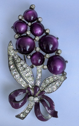 Spilla uva vintage firmata