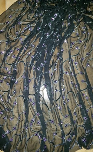 Tessuto chiffon seta nero - chiffon,