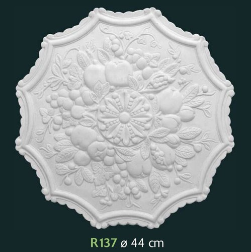 Rosone gesso bianco - in,
