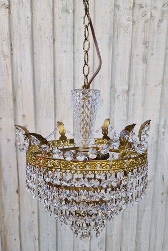 Lampadario vintage cristallo