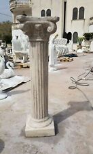 COLONNA CON CAPITELLO BASE IN CEMENTO E POLVERE DI MARMO DA GIARDINO ESTERNO/INT
