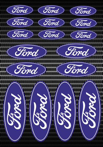 Decalcomanie ovali ford - decalcomanie,