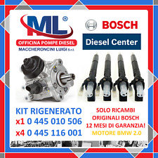 KIT RIGENERATO POMPA 0445010506 0986437402 E x4 INIETTORI 0445116001 MOTORE BMW
