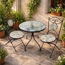 Set tavolo rotondo e 2 sedie