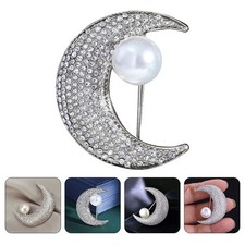 Sparkle Moon Spilla di perle
