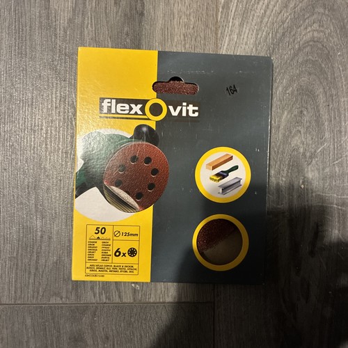 Flexovit 125mm 50g 50grit - 125mm,