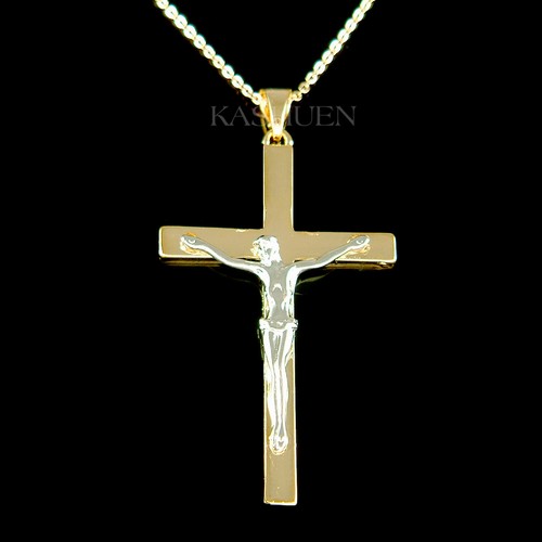 Collana religiosa oro con - in,