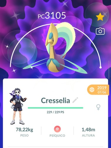 Shiny cresselia 2019 livello - 2019,