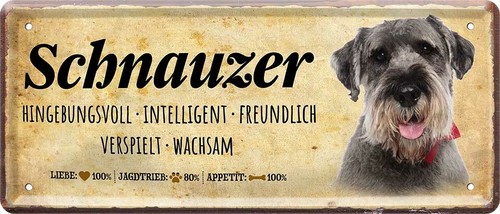 Targa latta schnauzer - ,