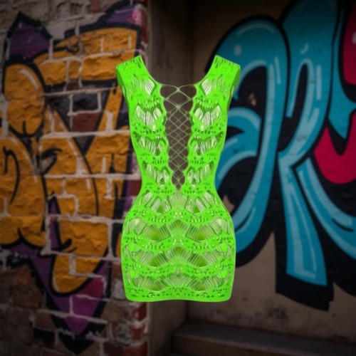 Bodycon elettrico neon - al,