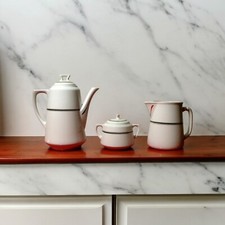 RICHARD GINORI Servizio Caffè Porcellena 1920 ART DECO COFFEE SET Gio Ponti