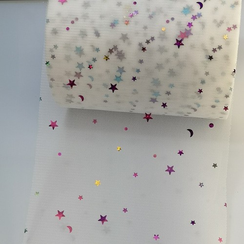 Tulle morbido con paillettes