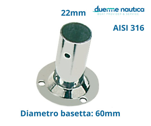 Raccordo basetta tonda inox - raccordo,