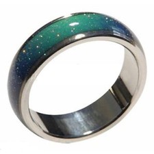 CAMBIA ACCIAIO COLORE ANELLO DELL'UMORE UNISEX ANALLERGICO ts