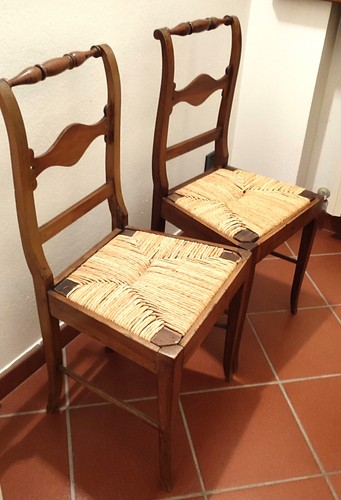Antica coppia sedie - antica, di