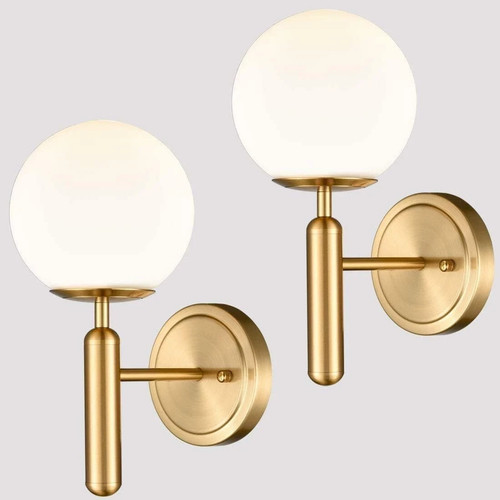 Set globe wall sconces - wall,