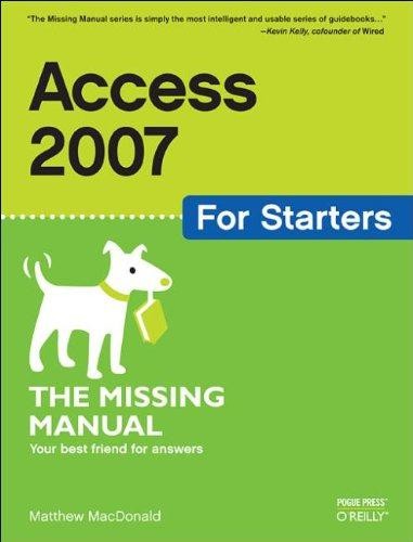 Access 2007 for - starters:, the