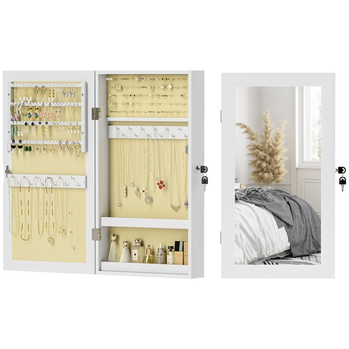 Homcom specchiera portagioie - specchiera,