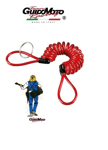 Portachiavi spirale rosso due - rosso,