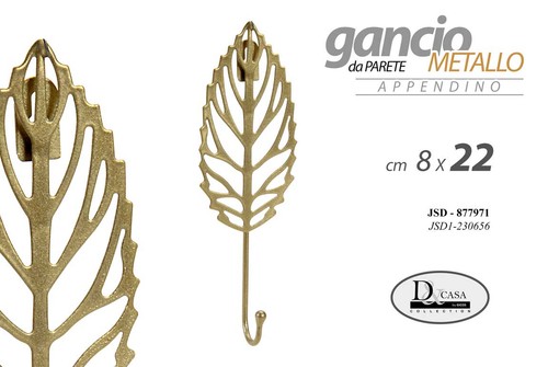 Gancio appendiabiti parete - appendiabiti,