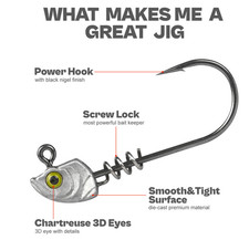 Confezione 20 Crappie Jig