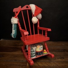 Sedia a dondolo vintage in