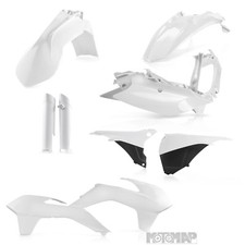 Full Kit Plastiche Acerbis Ktm EXC F EXCF 250 350 450 500 2016 Bianco