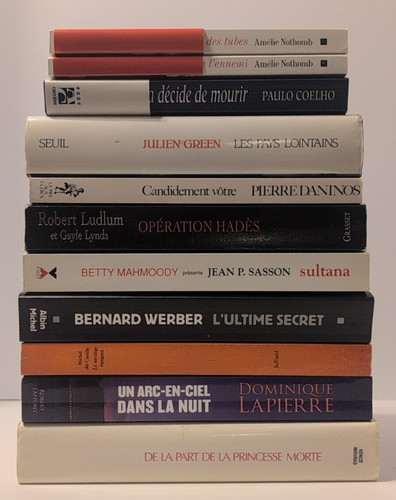 French language novels lot - lot, of