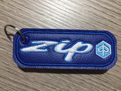 Portachiavi ricamato zip - portachiavi,