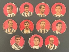 JUVENTUS, 11 Dischetti in cartoncino Vav 1959