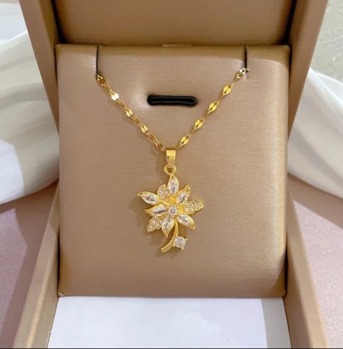 Collana catenina acciaio - collana,
