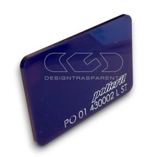 Plexiglass colorato blu notte