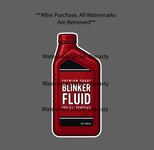 Blinker fluid sticker - blinker,