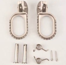 PEDANE IN ACCIAIO INOSSIDABILE ABBASSATE DI 3mm PER KTM/HUSQVARNA/GASGAS 2017-23