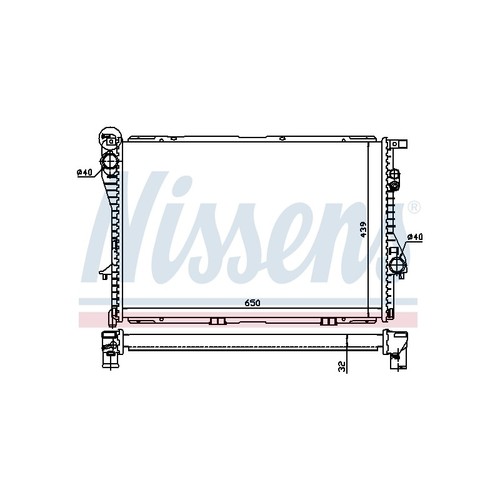 Nissens radiatore acqua motore - nissens,