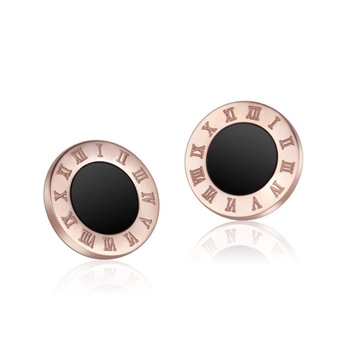 Orecchini oro rosa placcato - rosa,