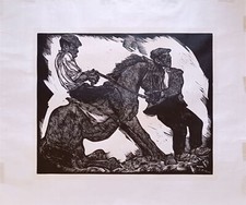 STANIS DESSY (Arzana, 1900 - Sassari, 1986) SENZA TITOLO linoleografia 1977 fogl