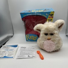 Anello Furby Caramel Sciroppo Emoto Tronic Tan 2005, Rosa Pancia Occhi Blu Giallo 🔥