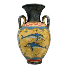 Vaso a tre manici delfino