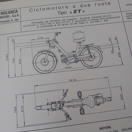 Malanca 1977 tubone scheda - 1977,