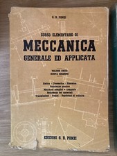 CORSO ELEMENTARE DI MECCANICA GENERALE ED APPLICATA di G. B. Punzi 1964