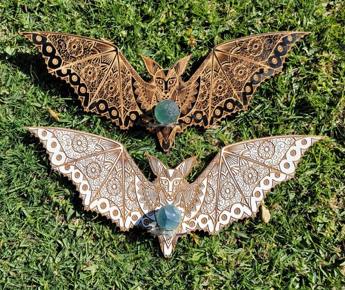 Bat mandala scaffale - mandala,