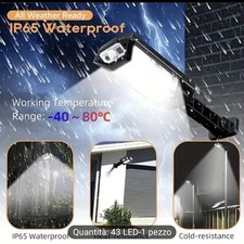 faro led solare 43 Led 300 Mq