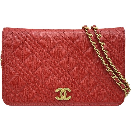 Chanel coco mark chain wallet - coco,
