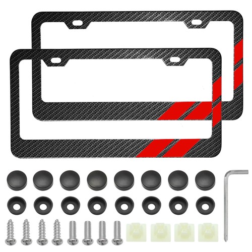 2pcs telaio targa alluminio - in,