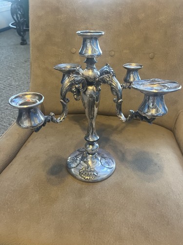 Candelabro vintage placcato
